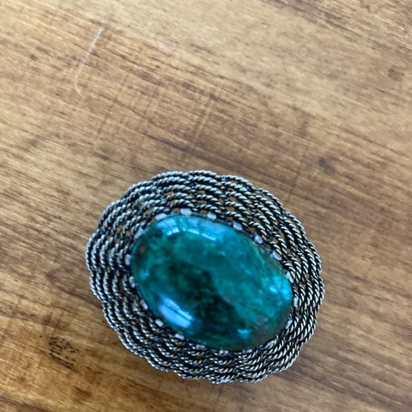 Brooch / Pendant in silver setting - Picture 1 of 2